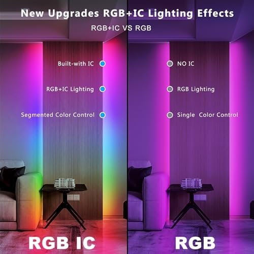 DAYBETTER RGB Smart IC LED Strip Lights for Vibrant Decor