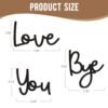 Dripykiaa Love You Bye Wall Sign - Boho Home Decor